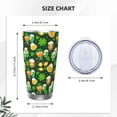 thumbnail image 4 of Lsque St Patrick's Day10 Pattern 20oz Car Cup with Lid and Straw, Insulated Coffee Cup with Straw Topper, Spill Proof Travel Coffee Mug, Stainless Steel Tumble-Straw Two-piece Set, 4 of 8