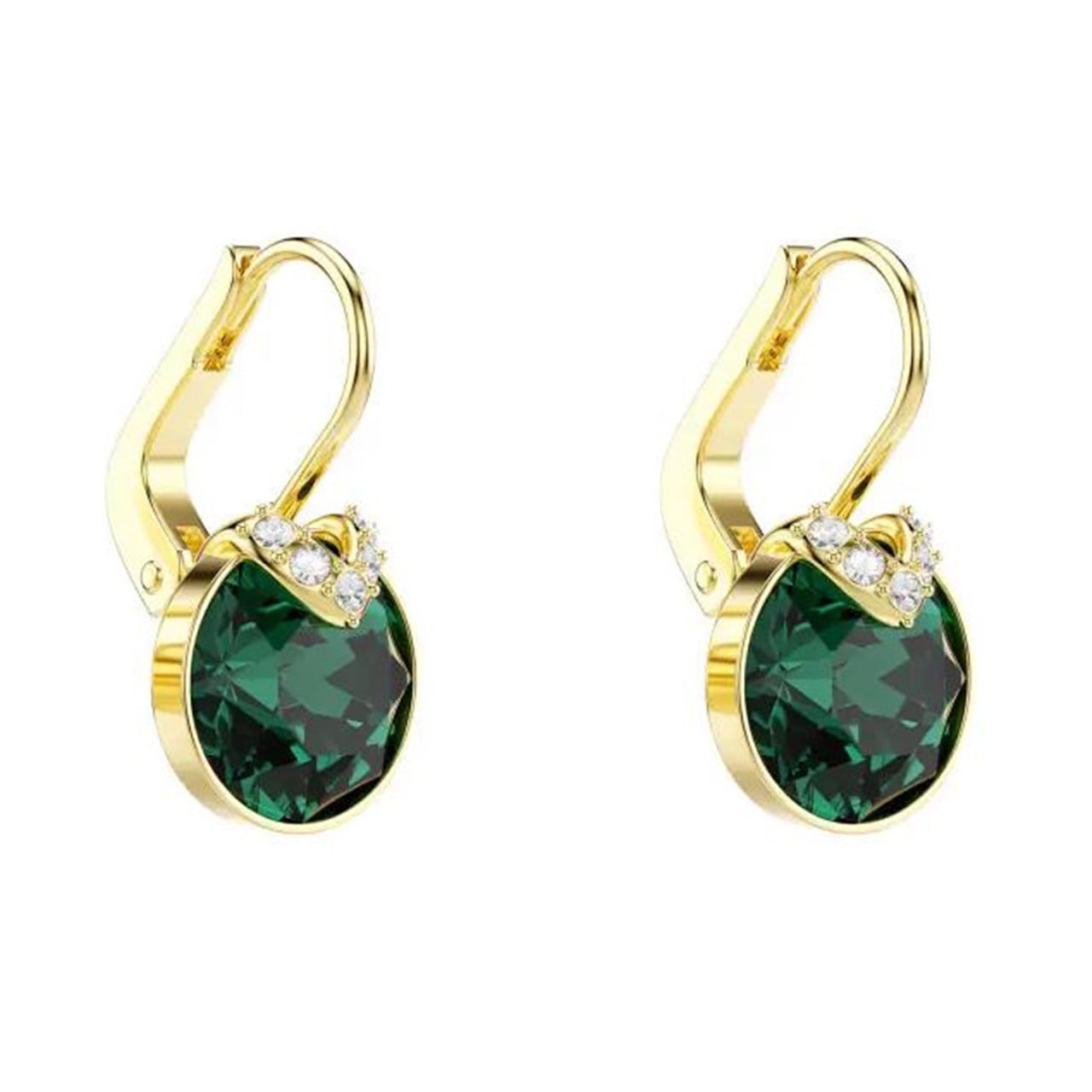 Swarovski Bella Gold-Tone Plated V Drop Earrings