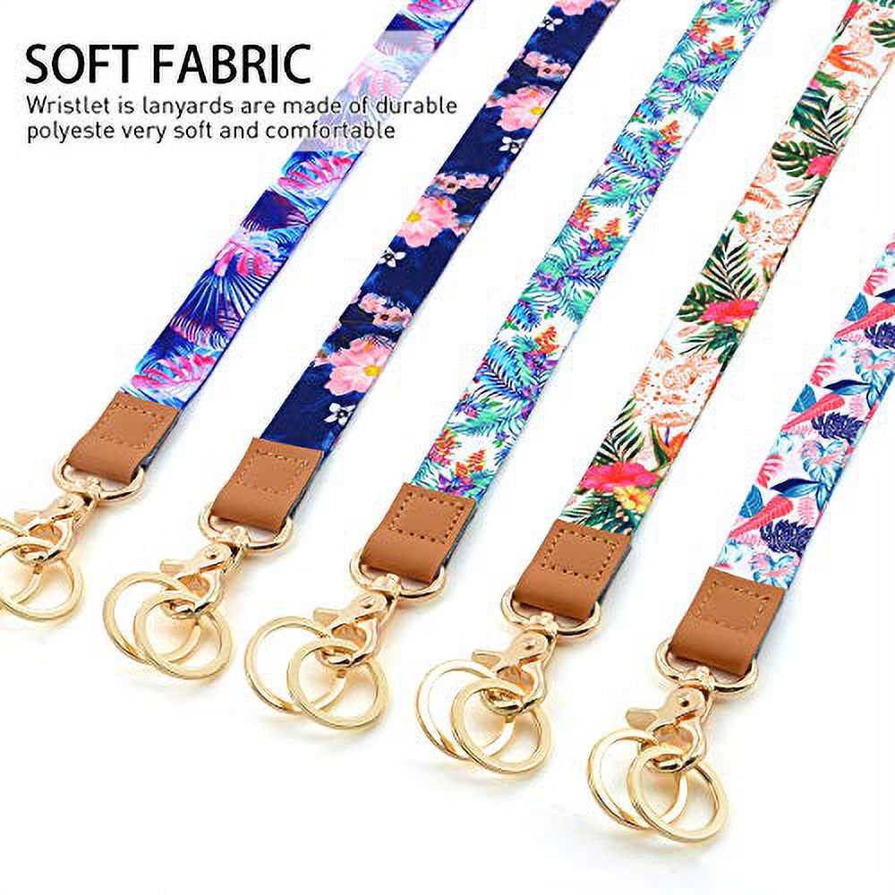 FABRIC LANYARDS Cute Key Holders Cute Keychains Floral 