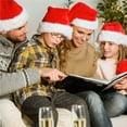 thumbnail image 3 of Gorro de Navidad, Gorro de Papá Noel, Gorro navideño para adultos, Gorros navideños cómodos de terciopelo unisex Piel clásica extra gruesa para Navidad Año Nuevo Suministros festivos para fiestas navideñas 45 cm JM, 3 of 4