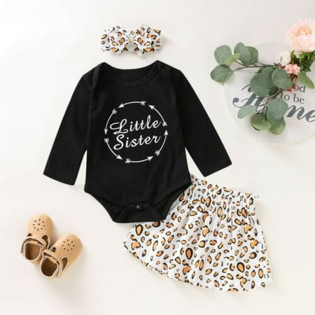 

Newborn Baby Girl Clothes Romper Jumpsuit+Tutu Skirt+Headband Outfit Set