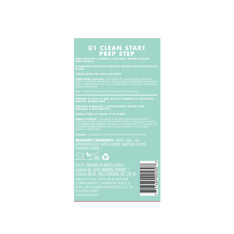 Milani Clean Start Prep Step Hypochlorous Acid Mist photo 6