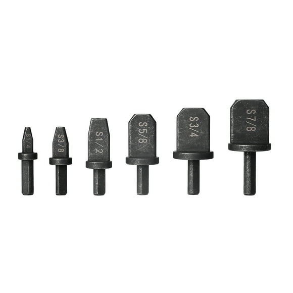 6pcs Swaging Tool Drill Bit Set Tube Pipe Expander for Air Conditioner Refrigeration HVAC Installtion