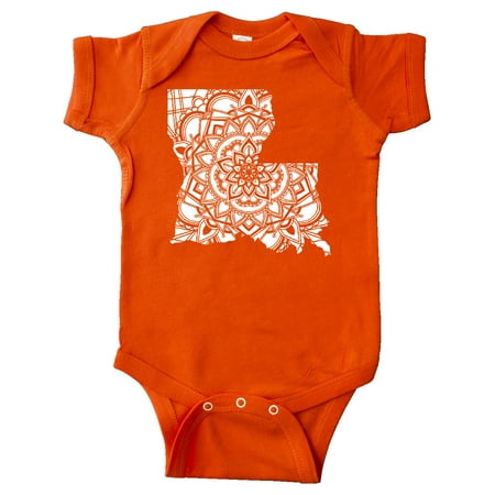 

Inktastic Louisiana Silhouette Mandala Gift Baby Boy or Baby Girl Bodysuit