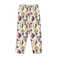 thumbnail image 5 of Xecao Tulips Flowers Women's Straight Lounge Pajama Pants: The Epitome of Relaxed Sleepwear, 5 of 9