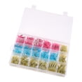 thumbnail image 1 of 480Pcs Conector De Alambre Del Encogimiento De Calor De Bricolaje Impermeable Terminales Automotrices Marinas Establece Azul Rojo Amarillo Con Caja De Plástico kusrkot Kit de conector de alambre termoencogible, 1 of 8