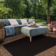 thumbnail image 2 of SAFAVIEH Courtyard Chase Traditional Indoor/Outdoor Area Rug, 2' x 3'7", Black/Coffee, 2 of 7