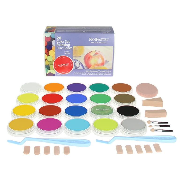 PanPastel® Artist's Set, 20-Colors, Soft Pastel Sticks for