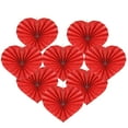 thumbnail image 5 of 8pcs Love Heart Shaped Paper Fans for Wedding and Anniversary Decorative Folding Fan Valentines Day Party Supplies, 5 of 8