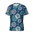 thumbnail image 5 of Qekee Bohemian Mandala Classic Fit T-Shirt Men's Shirt Men's Tight Short Sleeves for Exercise, Running, Mountaineering - Bohemian Mandala, 5 of 9