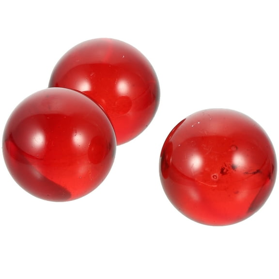 Crystal Ball Desktop Decorative Glass Balls Adornments Ordinary Photographer Gifts Brass 3 Pcs