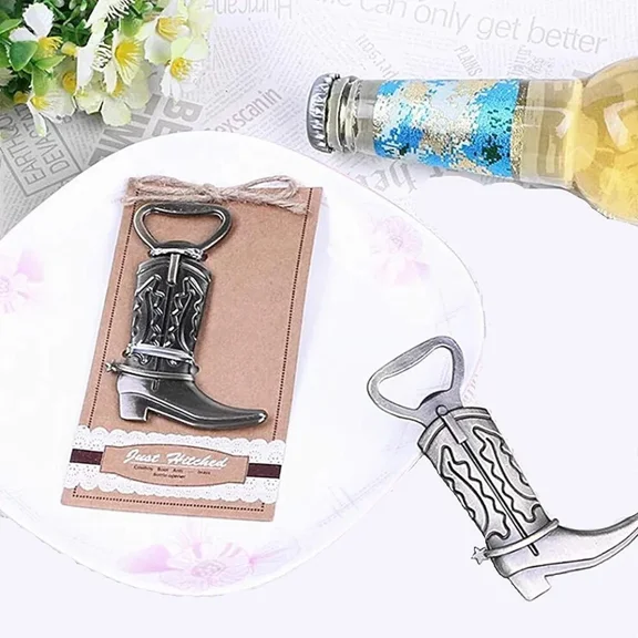 Cowboy Boot Bottle Opener Wine Beer Drink Fun Small Tool Gift Just Hitched Rodeo