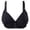 Black, variant on Scyoekwg Everyday Bras for Women Soft Ultra Light Bras Underwear Trendy Solid Color Underwear Striped Bra Wire Free Gathering Underwear Everyday Bras Beige XXXL