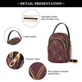 thumbnail image 4 of FORMRS Crossbody Bag for Women Quilted Travel Shoulder Cell Phone Purse with Chain Strap Handbag, Circular Gold Pattern, 4 of 7