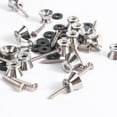 thumbnail image 3 of 16pcs Guitar Bass End Pin Strap Buttons Locks Silver, 3 of 6