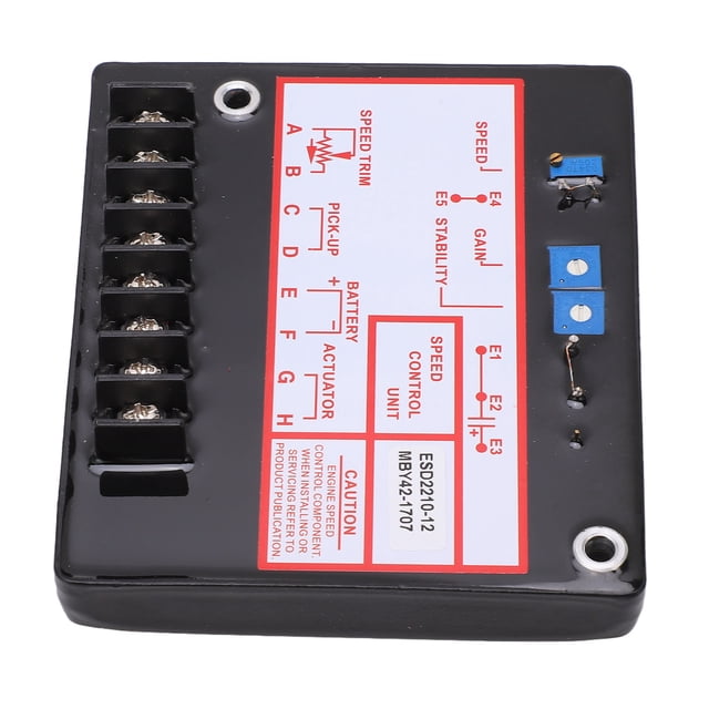 Gobernador de Velocidad del Generador, Protección de Circuito de CircuitO de shell ABS Controlador Electrónico del motor Respuesta Precisa DC12-24V Para El Control del Grupo
