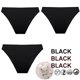 thumbnail image 3 of FINETOO-Conjunto de bragas de M-XXL para mujer, lencería de algodón, ropa interior Sexy, 7 colores sólidos, 3 unids/set, 3 of 5