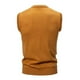 thumbnail image 3 of Chaqueta de Punto con Cuello en V de los Hombres, Blusa Casual de Patrón de Tartán de Coincidencia de Color con Estiramiento Ligero para el Uso Diario Y los Deportes, Moda de Otoño, 3 of 3