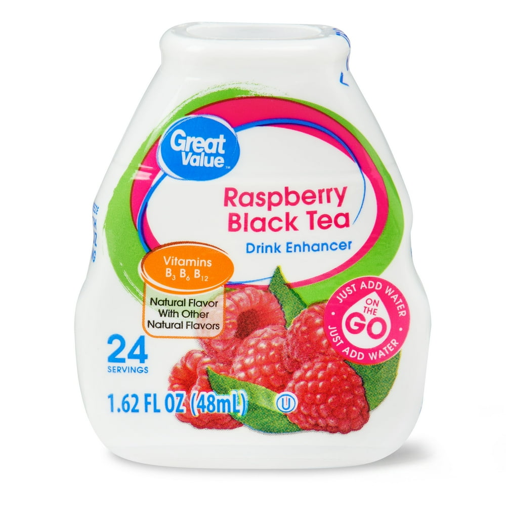 Great Value Raspberry Black Tea Drink Enhancer, 1.62 Fl Oz Walmart
