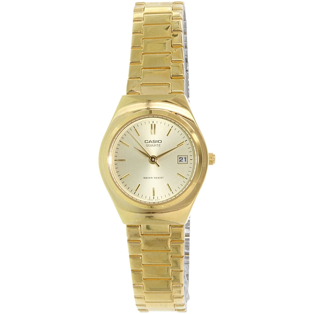 Casio - Women's Core LTP1170N-9A Gold Gold Tone Quartz Watch - Walmart ...