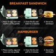 thumbnail image 2 of Sandwichera para desayuno Baker's Friend 3 en 1, antiadherente, 2 of 6