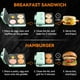 thumbnail image 2 of Sandwichera para desayuno Baker's Friend 3 en 1, antiadherente, 2 of 6