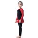 thumbnail image 2 of Traje de baño de manga larga para niñas, traje de baño para niños, 2 uds., conjunto de traje de baño para nadar (negro, 100cm), 2 of 5