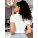 thumbnail image 3 of Playera Mujer Casual Crop Top Stretch Cómoda Blusa Corta, 3 of 5