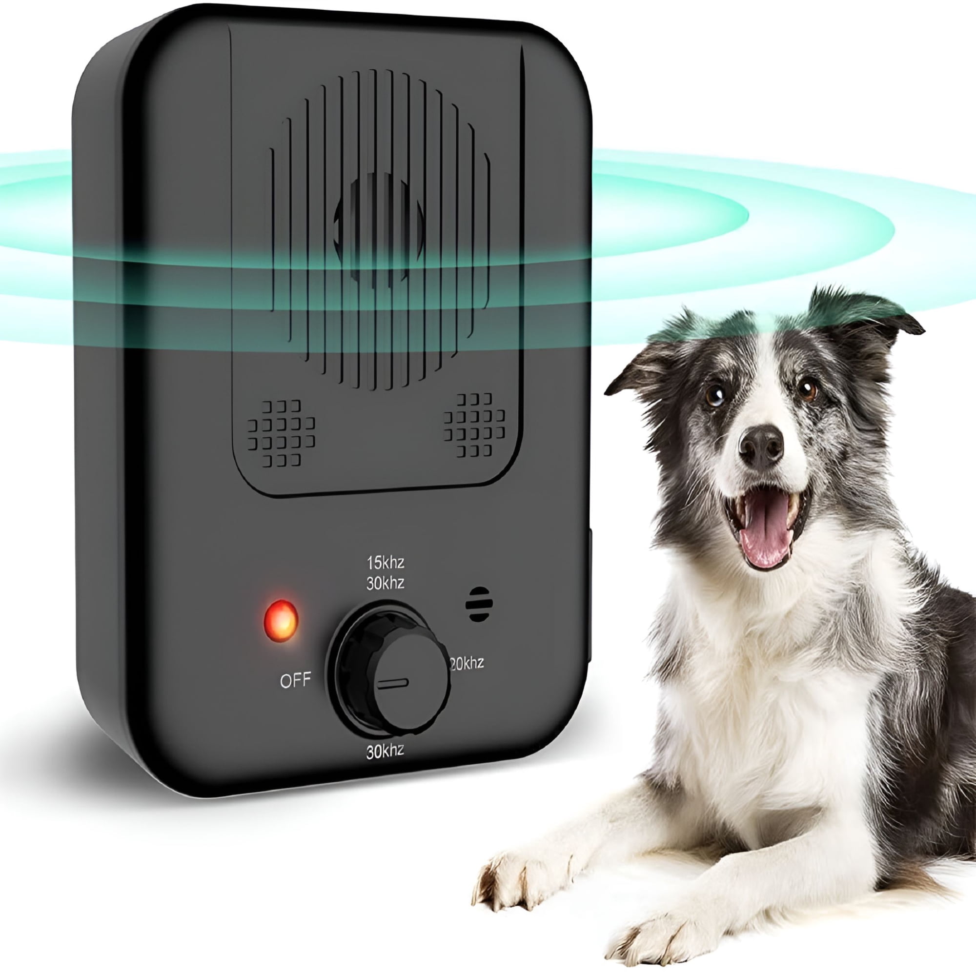 GJX Anti Barking Device, USB Rechargeable Ultrasonic Dog Training Tool, 50 Ft Range Bark Control for Small, Medium, and Large Dogs