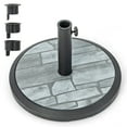 thumbnail image 1 of Costway Base de Parasol Ronde de 19 Pouces pour Patio 35 LBS Support de Table de Marché Extérieur 1.4 Pouces-1.9 Pouces, 1 of 10