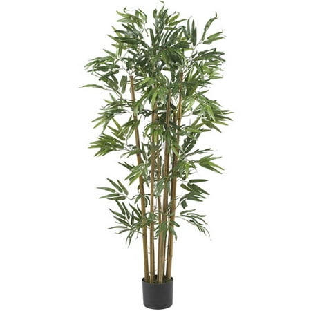 Faux Bamboo Tree - Nearly Natural 4 ft. Multi-Bambusa Bamboo Silk Tree