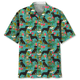 thumbnail image 3 of Camisa hawaiana con estampado de perro y mascotas lindas para hombres y mujeres, camisas de verano con estampado de animales en 3D, blusa holgada con botones y solapa de manga corta, 3 of 5