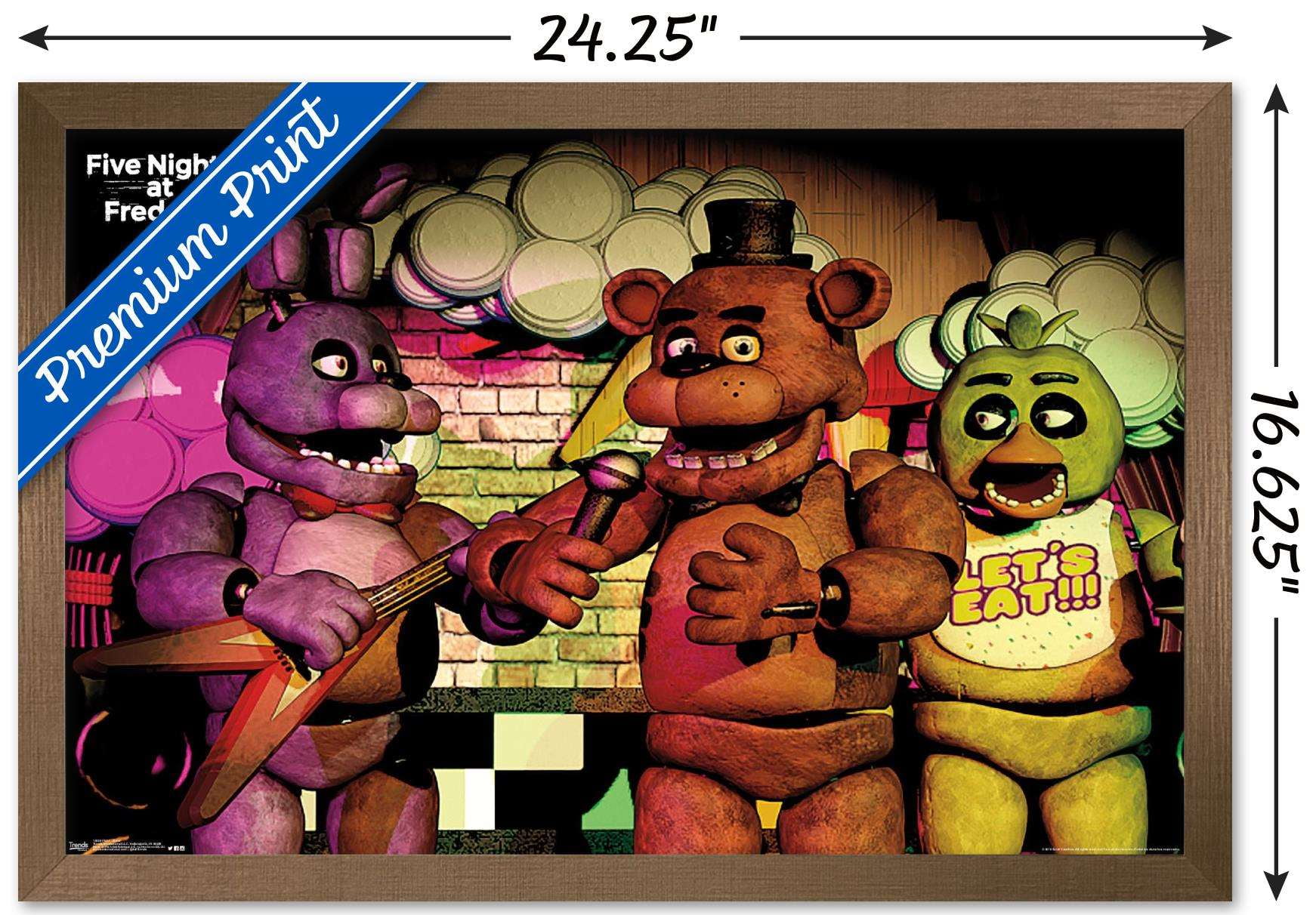 Five Nights at Freddy's - Band Wall Poster, 14.725" x 22.375", Framed