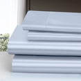 thumbnail image 2 of Juego de sábanas Homiest Satin Luxury Silky 4 piezas Queen Baby Blue, 2 of 8