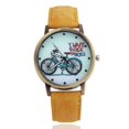 thumbnail image 2 of Xinyolin Retro Bicycle Canvas Band No Number Round Dial Analog Quartz Wrist Watch Unisex, 2 of 8