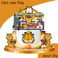 thumbnail image 3 of Suministros para fiestas temáticas de Garfield de dibujos animados de Disney, vajilla, taza, plato, decoración para fiesta de cumpleaños para niños y niñas, Baby Shower, 3 of 5