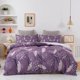 thumbnail image 1 of 3D púrpura patrón floral funda de edredón juego de ropa de cama funda nórdica fundas de almohada, 1 of 7