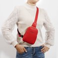 thumbnail image 3 of Bolsa de pecho de cuero PU bandolera informal portátil ajustable para compras de fiesta JShteea Para Estrenar, 3 of 6