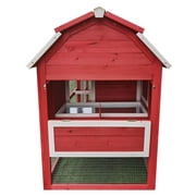 Chicken Coop Outlet Large 102 Wood Backyard Hen House Nesting Box & Run & Cleaning Tray