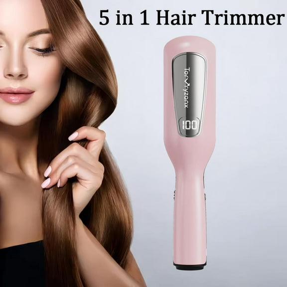 TorVryzanx 5 In1 Women Hair Split Ends Trimmer Cordless Split End Remover Automatic Split End Trimmer With Blue Light Hair Care Split End Hair Trimmer For Dry Damaged Brittle