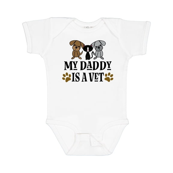 Inktastic Veterinarian Daddy is a Vet Boys or Girls Baby Bodysuit