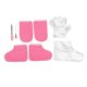 thumbnail image 1 of Juego de tratamiento de cera para manos y pies, cepillo para encerar, guante de tela rosa, cubierta para pies, guante desechable, cubierta para pies, juego de tratamiento de Spa, 100 Uds., 1 of 8
