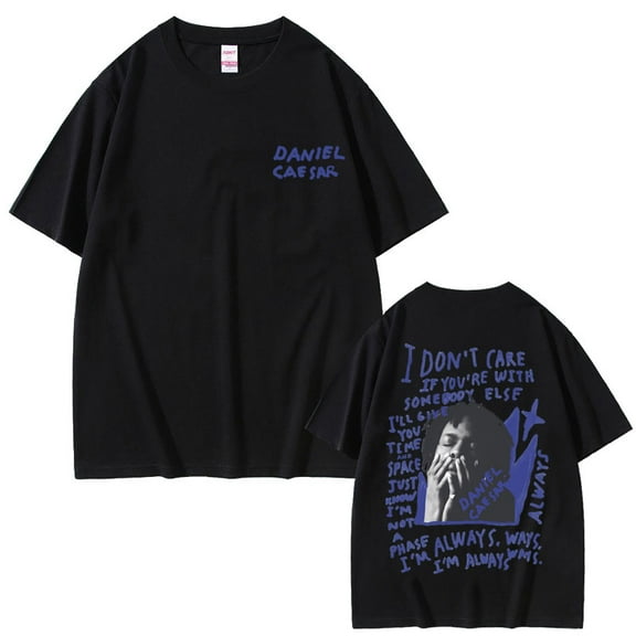 Singer Daniel Caesar Never Enough Always Graphic Print Tshirt Male Fashion Casual T-shirt Men Women's Hip Hop Oversized T Shirts