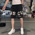 thumbnail image 2 of Pantalones cortos con estampado gráfico para hombre, pantalones cortos estampados de anime para hombre, de secado rápido, con estilo, de lujo, para verano, holgados, esenciales, a granel, 2 of 5