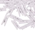 thumbnail image 4 of GUOOL 50 White Wooden Clips For Photo Clips Clothespin Craft Decoration Clips Pegs, 4 of 9