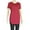 Red, variant on Women's Tech Stretch Casual Short-Sleeve Crew Neck T-Shirt Black - L