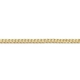 thumbnail image 3 of Auriga 14k Yellow Gold 3mm Open Curb Chain Necklace 22inch for Women, 3 of 6