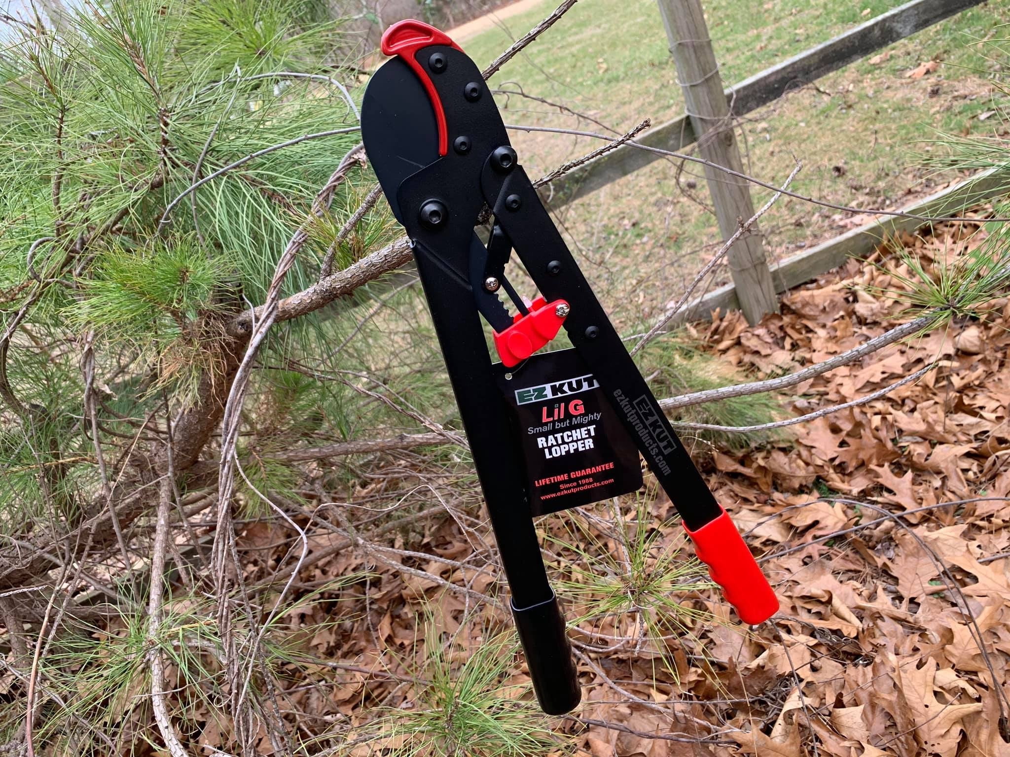EZ Kut Lil G Branch Cutter Loppers. Ratcheting Tree Cutter - Sub Compact Lightweight Packable Loppers best Tree Branch Cutter - Yard Tools Since 1988