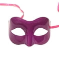 thumbnail image 4 of Minnieouse Retro Delicado Ocultar Prom Color sólido Masquerade Ball Maquillaje Fiesta Rendimiento Danza Decoración para Halloween rosa rojo Rosa roja 5piezas, 4 of 6