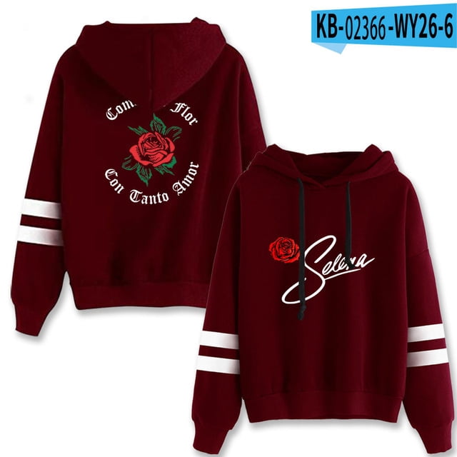 Selena red sweatshirt top